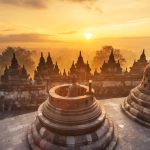 Dramatic,And,Colourful,Sunrise,Seen,From,The,Borobudur